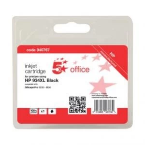 Image of 5 Star Office HP 934XL Black Ink Cartridge
