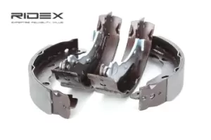 Image of RIDEX Brake Shoes PEUGEOT,CITROEN,LANCIA 70B0124 77362365,4241L7,424210 Brake Shoe Set,Brake Lining 424211,424227