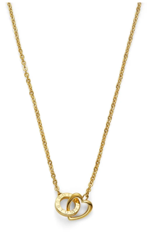 Image of Olivia Burton 24100550 Kindred Interlink Heart Gold Plated Jewellery