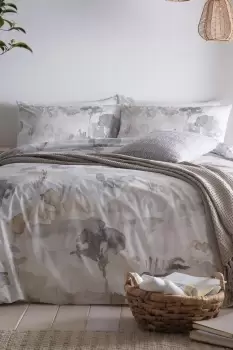 Image of 'Edale' 100% Cotton Duvet Cover Set With Contrast Piping