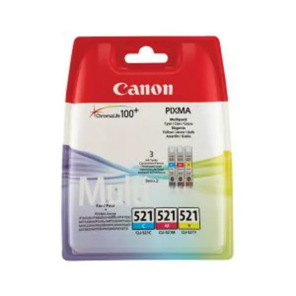 Image of Canon CLI-521 Inkjet Cartridge Multipack CMY 2934B015 CO67930