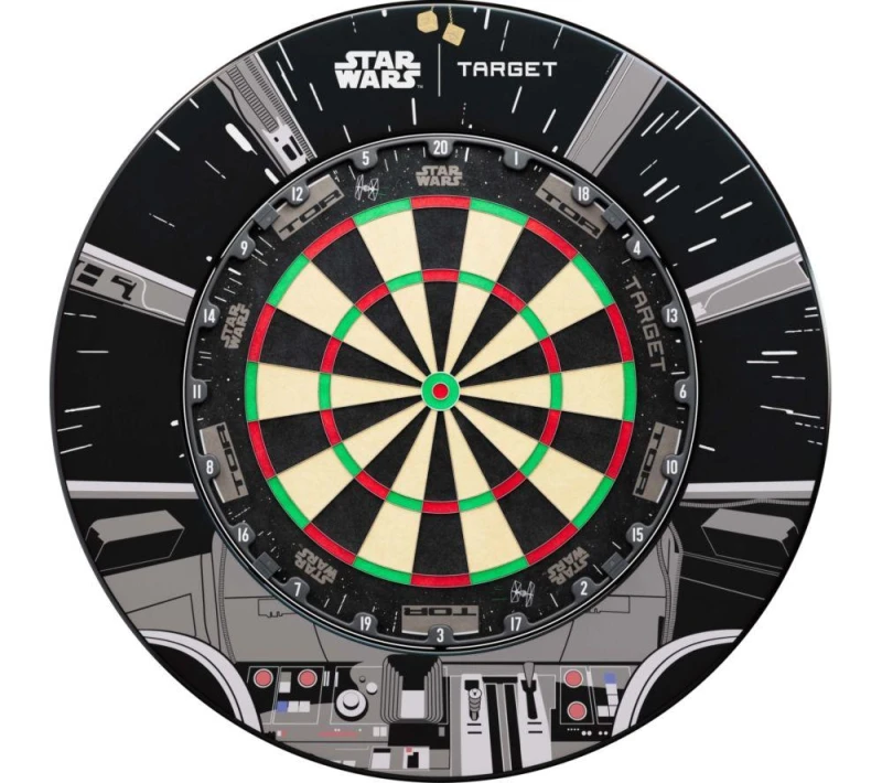 Image of TARGET Millennium Falcon TOR Dartboard & Surround Bundle - Grey & Black 5050807102174