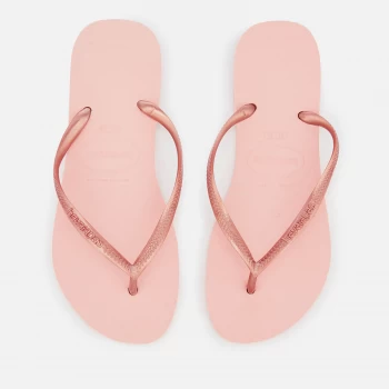 Image of Havaianas Womens Slim Flip Flops - Ballet Rose - UK 8