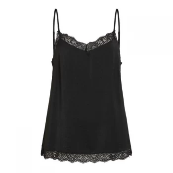 Image of Vila Lace Cami Top - Black