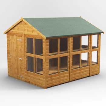 Image of 10x8 Power Apex Potting Shed - Brown
