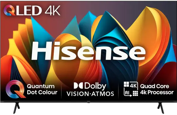 Image of Hisense 85" 85E7NQTUK Smart 4K Ultra HD QLED TV