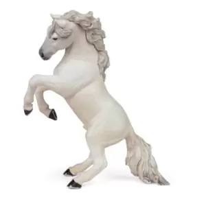 Image of PAPO Horses and Ponies White Reared up Horse Toy Figure, Three Years or Above, White (51521)