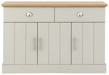 Image of Easton 2 Door 2 Drawer Large Sideboard - Grey