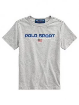 Image of Ralph Lauren Boys Short Sleeve Polo Sport T-Shirt - Grey