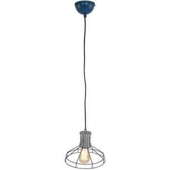 Image of Sienna Lighting - Sienna Wire-O Wire Frame Pendant Ceiling Light Pastel Color, Metal
