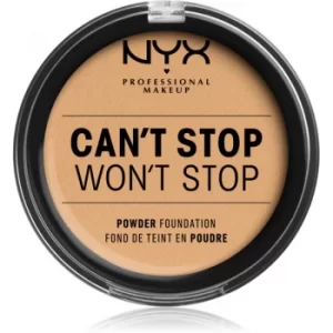 Image of NYX Professional Makeup Can't Stop Won't Stop Powder Foundation Shade 8 True Beige 10.7 g