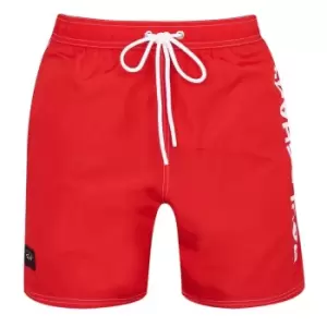 Image of Paul And Shark Vertical Logo Trunks - Red