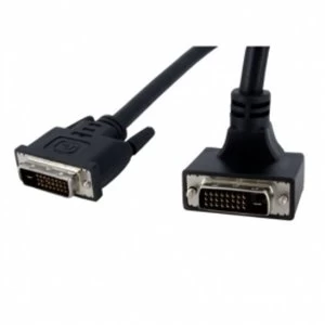 Image of StarTech 6ft 90 Degree Upward Angled Dual Link DVI D Monitor Cable MM
