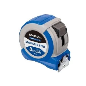 Image of Komelon Stainless Steel PowerBlade Pocket Tape 5m/16ft (Width 27mm)
