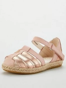 Image of Ugg Toddler Girls Matilde Metallic Espadrille Sandal - Rose Gold