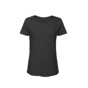Image of B&C Womens/Ladies Favourite Organic Cotton Slub T-Shirt (2XL) (Chic Black)