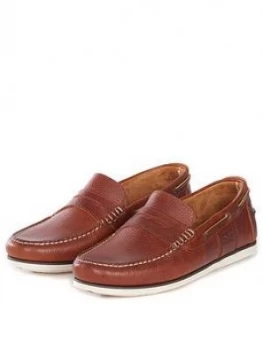 Image of Barbour Keel Boat Shoe - Cognac