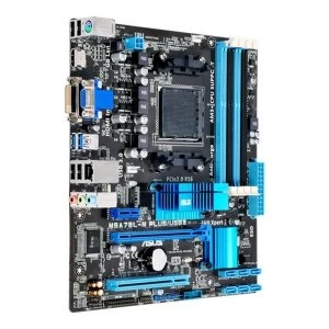 Image of Asus M5A78L-M PLUS/USB3, AMD 760G, AM3, Micro ATX, 4 DDR3, CrossFire, RAID, 125W CPU Support