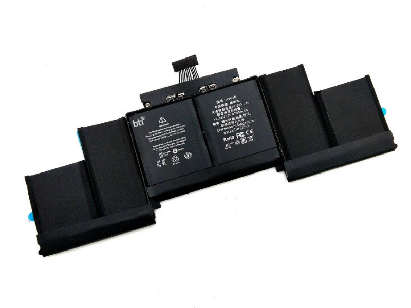 Image of BTI BTI 99.5 6 cell A1618 compatible battery for APPLE MACBOOK PRO RETINA 15" MID 2015 MJLQ2LL/A MACBOOK PRO RETINA 15" MID 2015 MJLT2LL/A A13