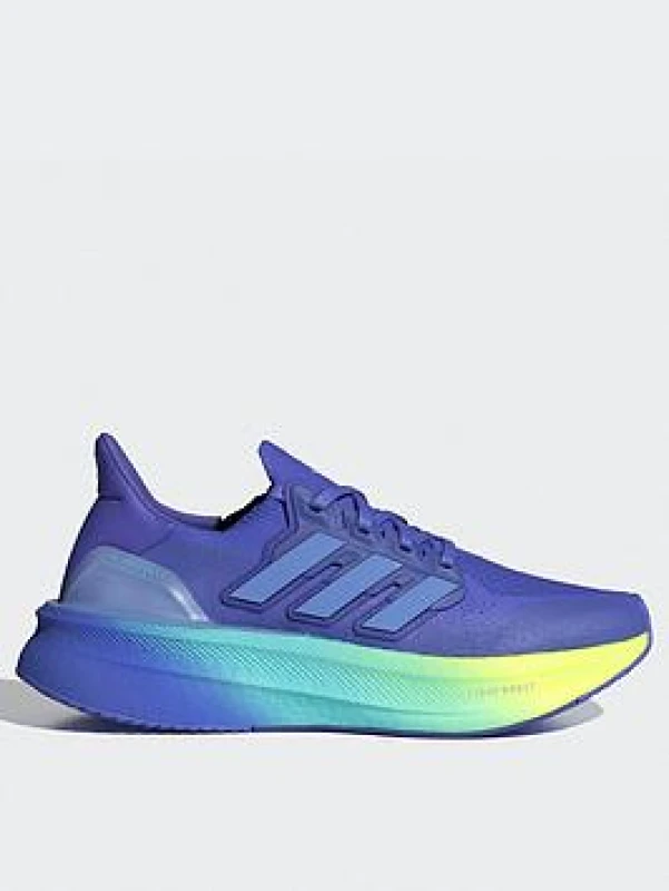 Image of adidas Ultraboost 5 Womens Running Shoes - Blue Blue 4