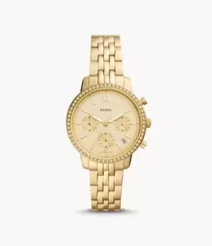 Image of Fossil Women Neutra Chronograph Gold-Tone Stainless Steel Watch