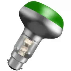 Image of Crompton Lamps 60W R80 Reflector B22 Dimmable Green 35°