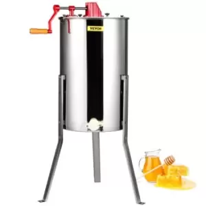 Image of VEVOR Manual Honey Extractor, 3 Frames Honey Spinner Extractor, Stainless Steel Beekeeping Extraction, Honeycomb Drum Spinner with Lid, Apiary Centrif