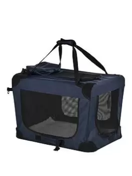 Image of Pawhut Folding Pet Carrier With Cushion Storage Bag