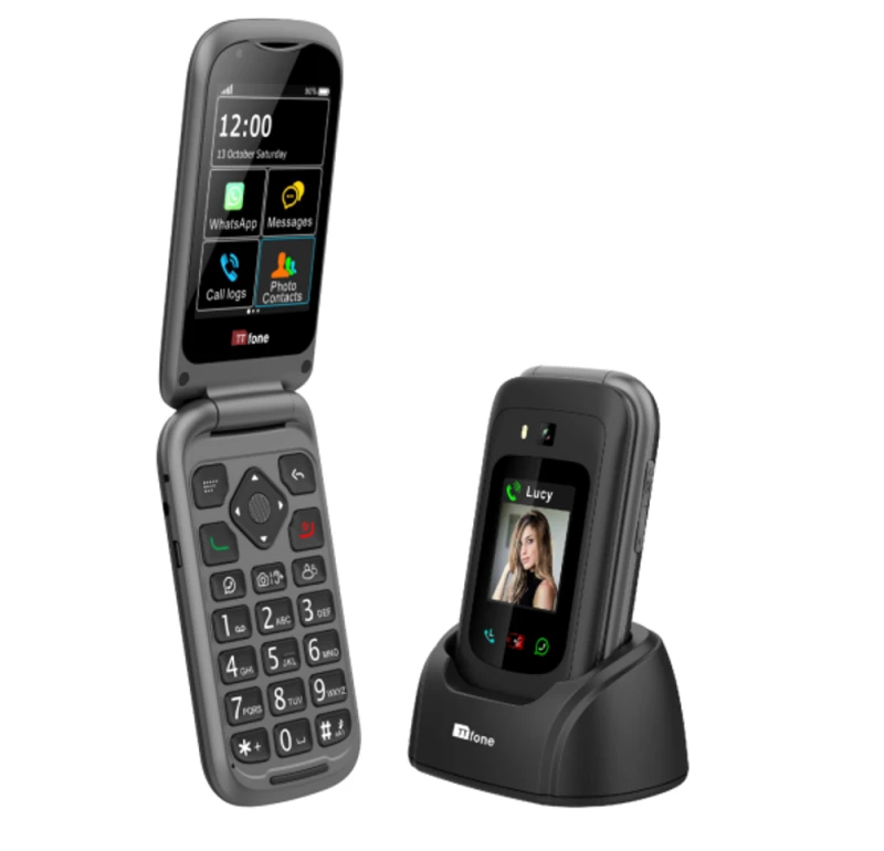 Image of TTfone TTfone TT970 4G Flip Senior Big Button Mobile - Giff Gaff SIM Network