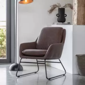 Image of Gallery Direct Zinda Chair Brown 635X885X835Mm