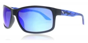 Image of Puma PU0007S Sunglasses Light Blue 002 56mm