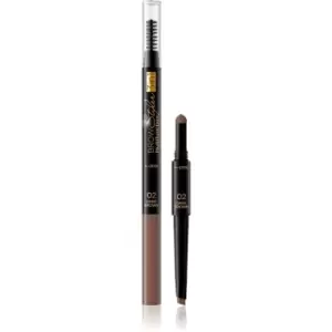 Image of Eveline Cosmetics Brow Styler Precise Eyebrow Pencil 3 in 1 Shade 02 Dark Brown 1,2 g