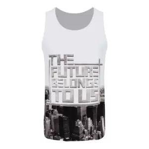 Image of Grindstore Mens The Future Belongs To Us Sub Vest (M) (White/Black)
