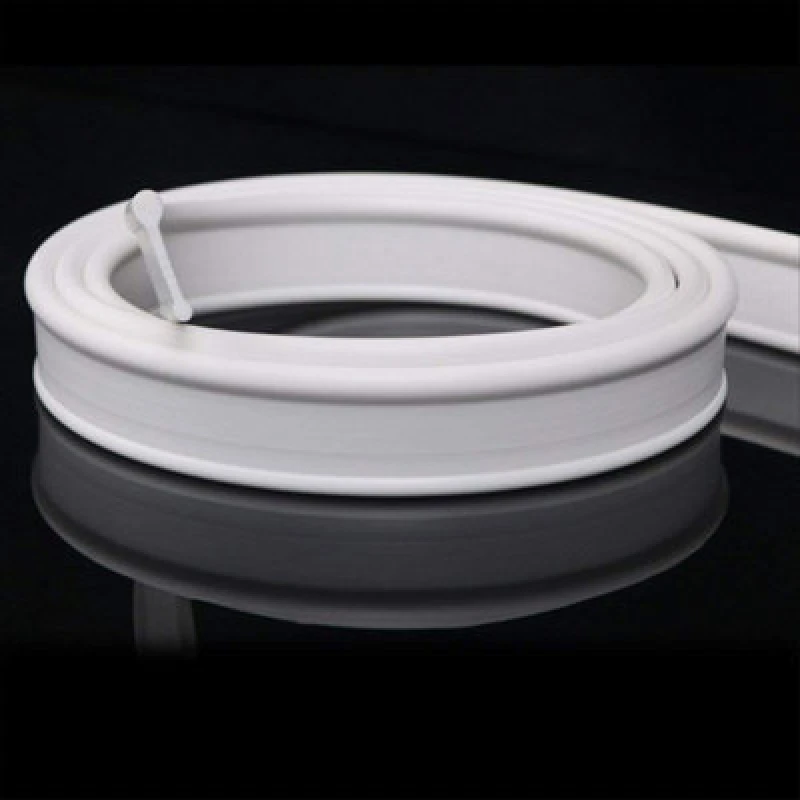 Image of Nes Home White 1200mm Soft Rubber Shower Door Seal for Folding Bath Screen White