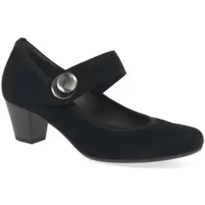 Image of Gabor Nola Womens Mary Jane Court Shoes womens Court Shoes in Black