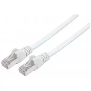 Image of Intellinet Network Patch Cable Cat6 15m White Copper S/FTP LSOH / LSZH PVC RJ45 Gold Plated Contacts Snagless Booted Lifetime Warranty Polybag