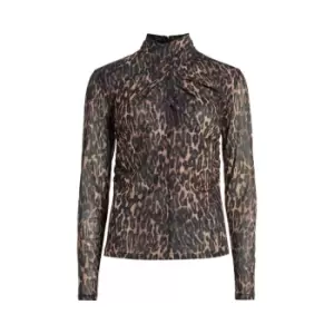 Image of AllSaints Tia Gloria Top - Brown