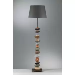 Image of Onli Vera Floor Lamp With Tapered Shade, Grey