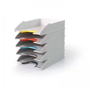 Image of Durable Letter Trays Varicolor Mix Tray Set A4