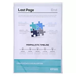 Image of Exacompta PVC Protective Sleeves Single 24x32cm, 5 Packs of 10