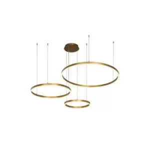 Image of Galata Ceiling Pendant Light 136W 3000K Brushed Gold