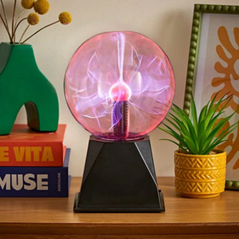 Image of Valuelights Pixo Retro Plasma Touch Globe Ball Lamp