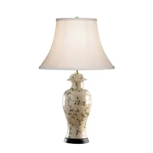 Image of Blackbirds 1 Light Table Lamp Black, Gold, E27