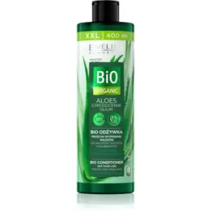 Image of Eveline Cosmetics Bio Organic Natural Aloe Vera conditioner for dry and damaged hair 400ml