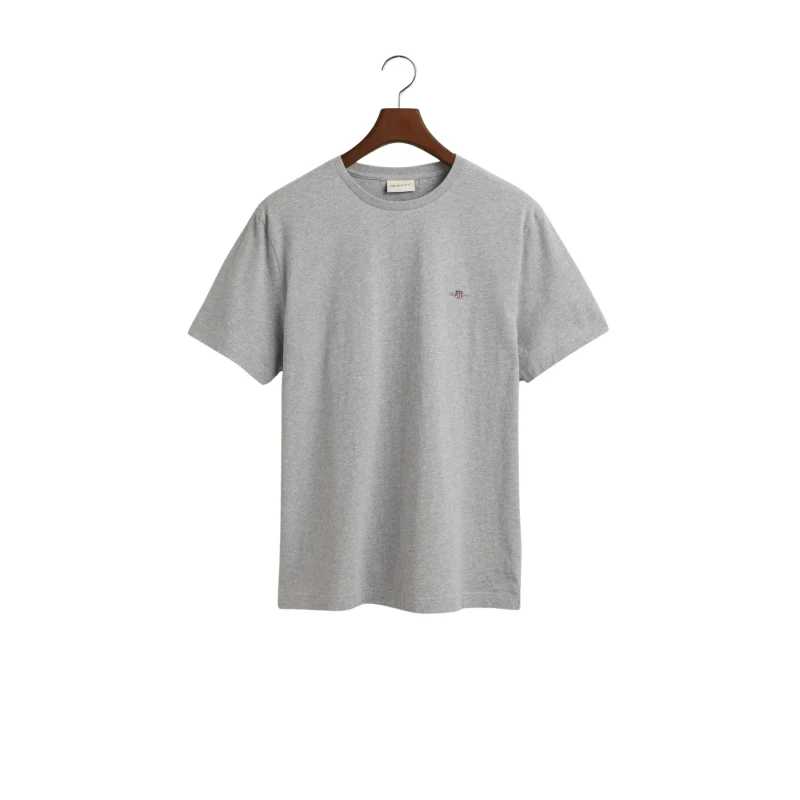 Image of Gant Regular Fit Shield T-Shirt - Grey Grey L