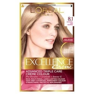 Image of Excellence Creme 8.1 Ash Blonde Hair Dye Blonde