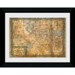 Image of The Hobbit Map Collector Print