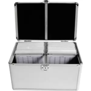 Image of MediaRange CD hardcase 200 CDs/DVDs/Blurays Aluminium Silver (W x H x D) 301 x 180 x 190 mm BOX75
