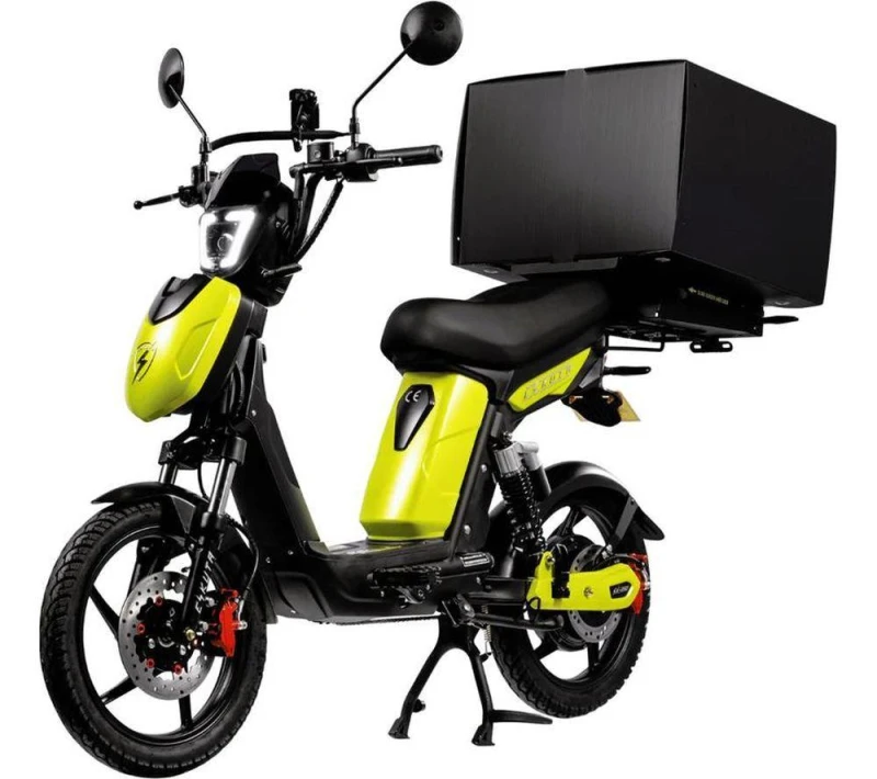 Image of ESKUTA SX-250 Series 4 Cargo Electric Bike - Yellow, Yellow 7427135687617