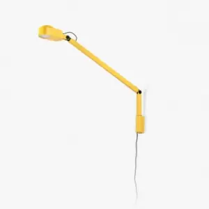 Image of Faro Inviting Yellow Wall Lamp Arm